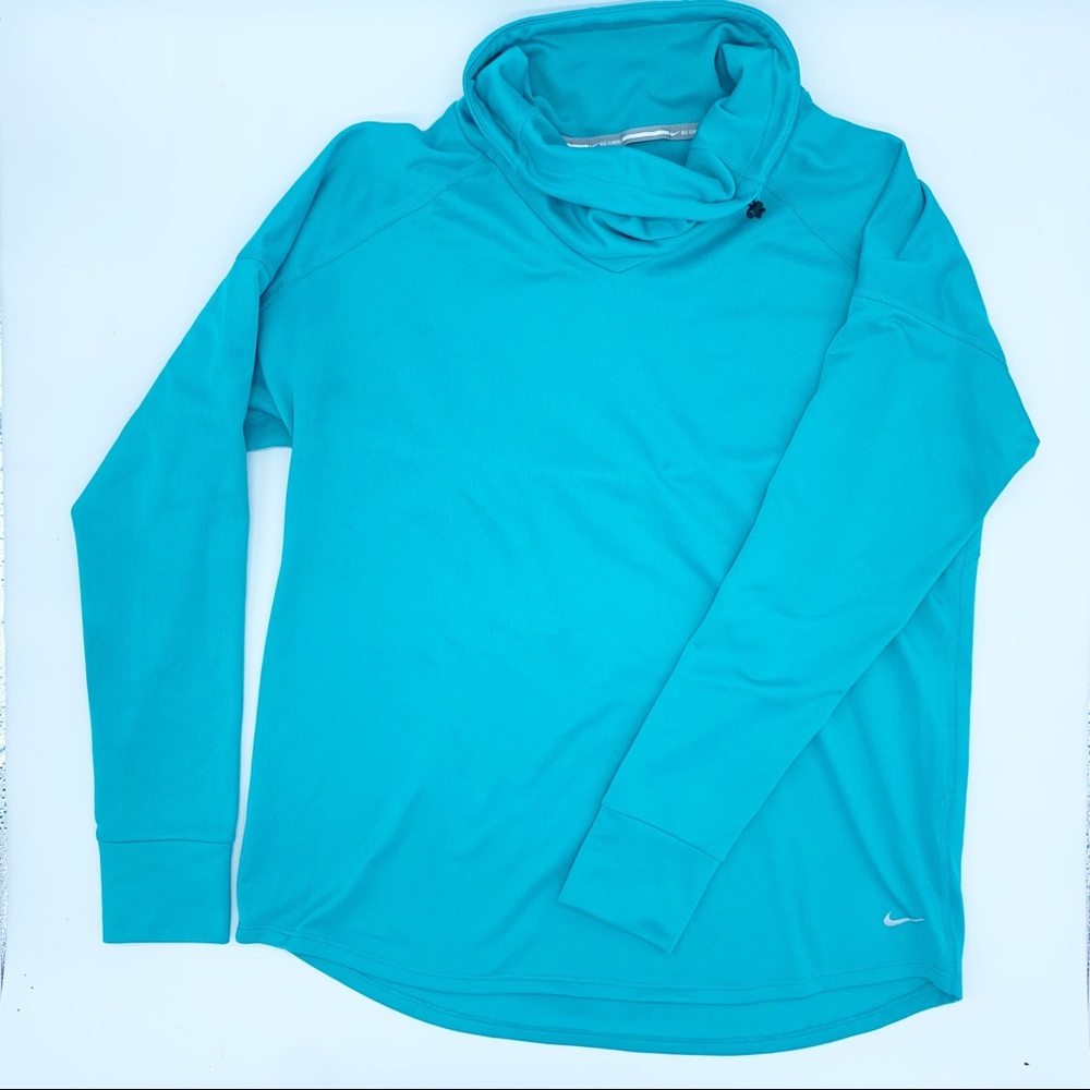 Nike Dri-Fit running  teal long sleeve top med